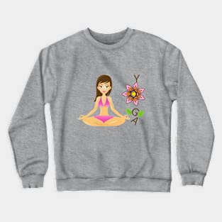 Flower YOGA Crewneck Sweatshirt